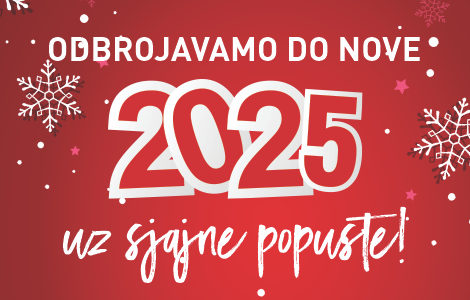 Odbrojavamo do Nove 2025. godine uz sjajne ponude!